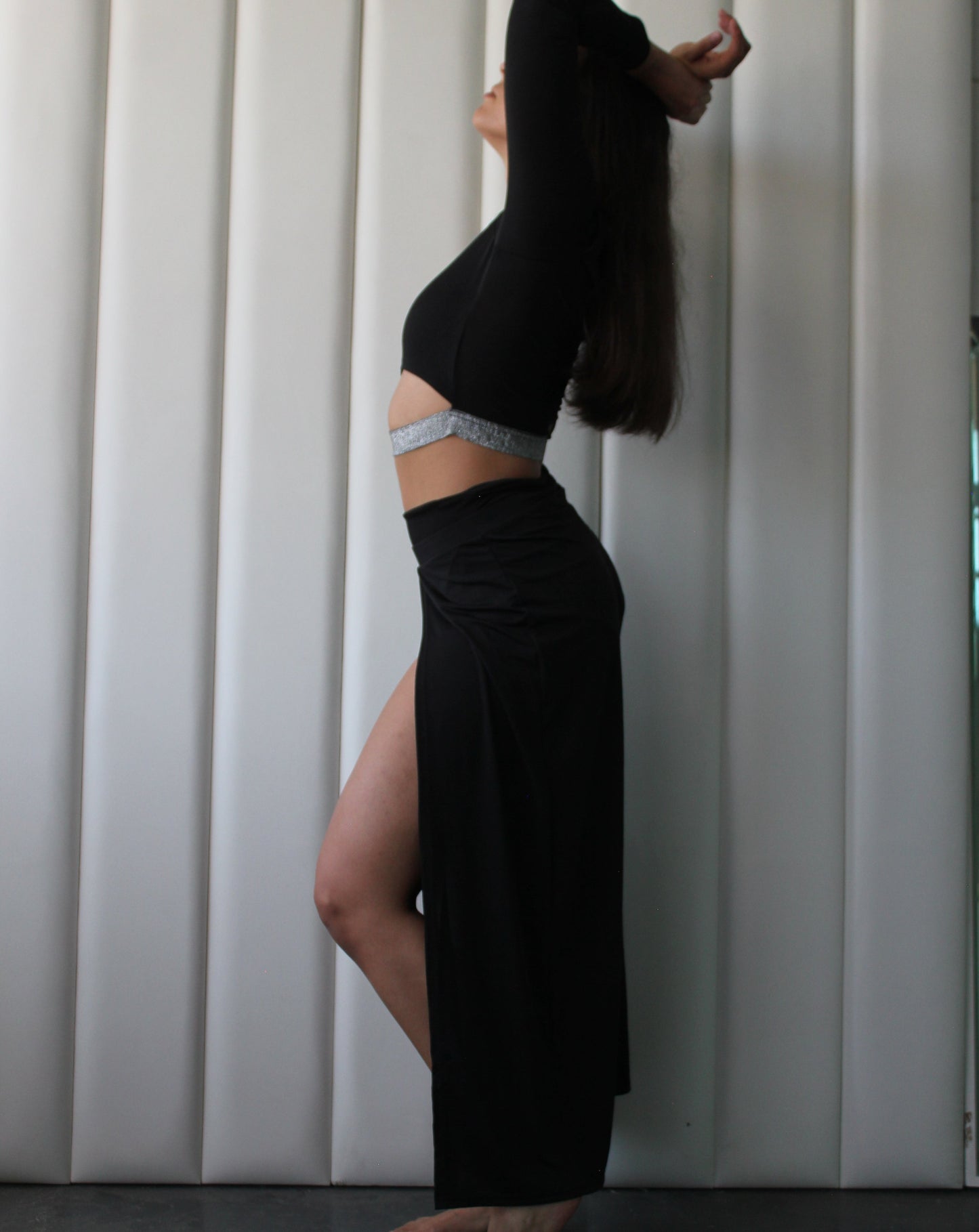 Jasmine Split Pants (Black)