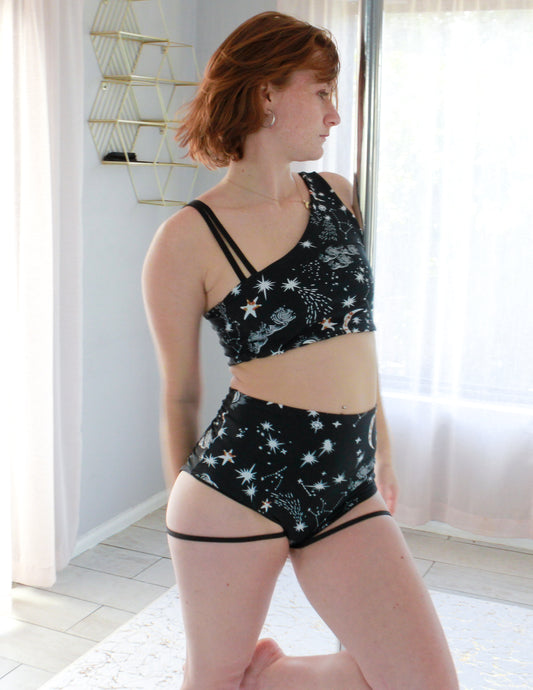 Hello Boys Top (Astro Print/ Black)