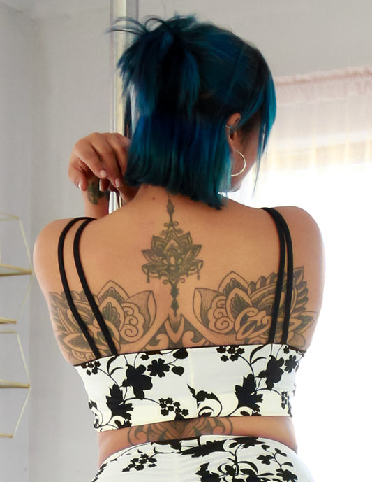 Hello Boys Top (Floral Print/ Black)