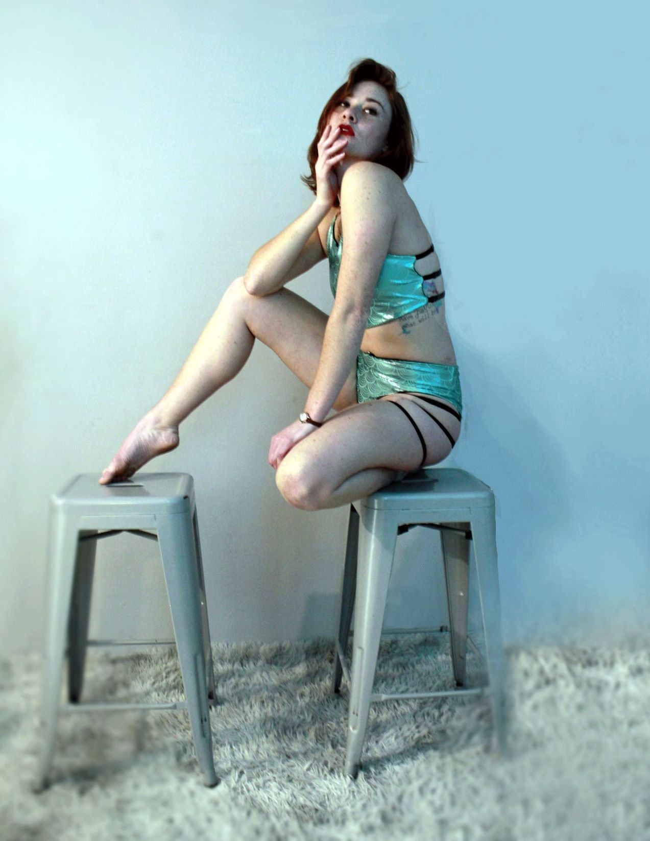 Anastasia Set (Mint And Black Reversible)