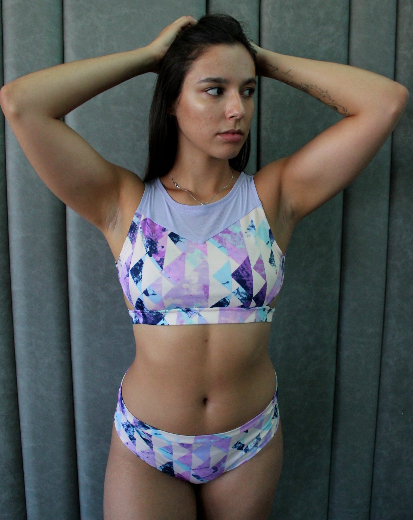 Jade Variation (Lilac Abstract Print)