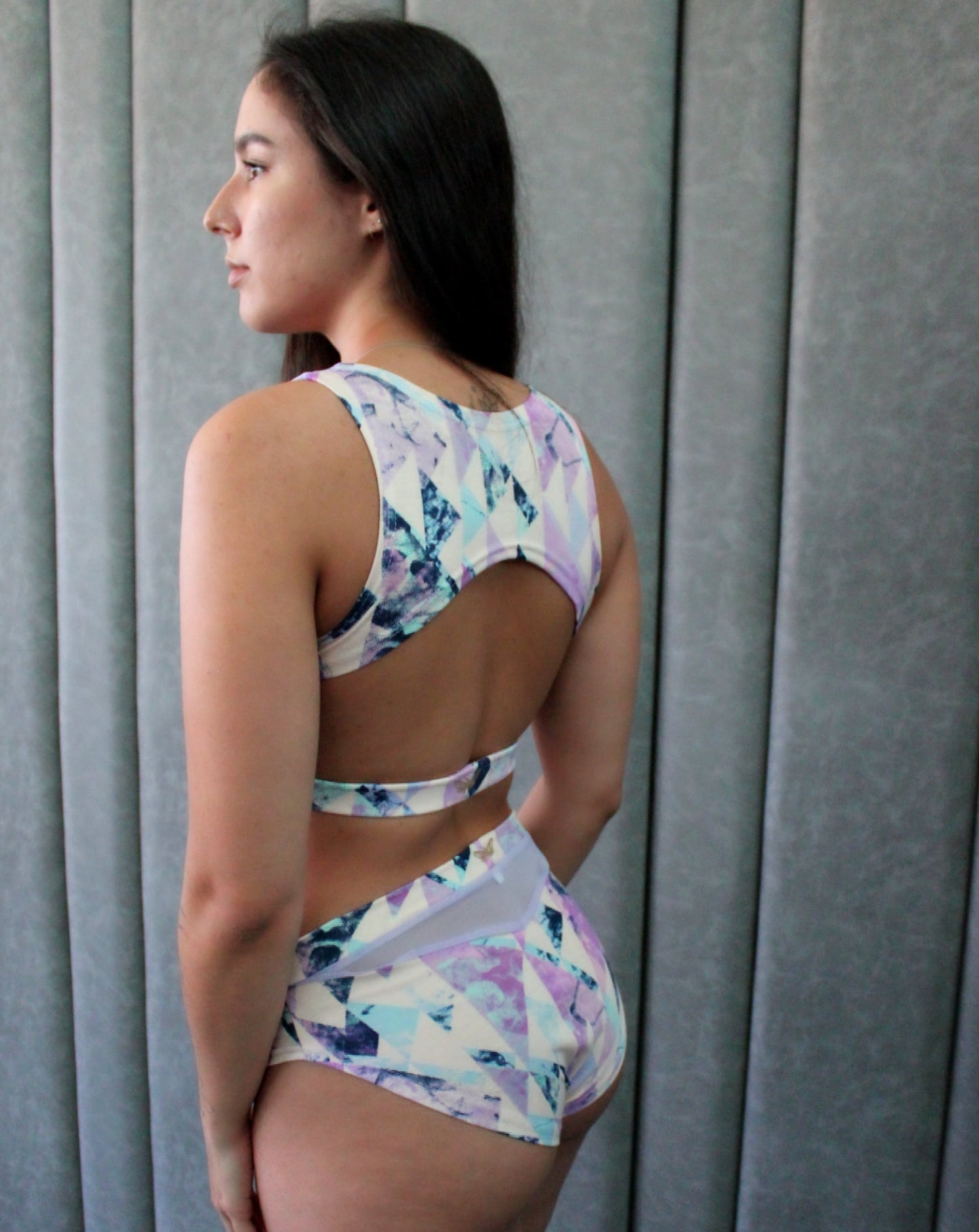 Jade Variation (Lilac Abstract Print)