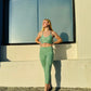 Minimalist Legging and Bra Set (Mint)