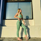 Minimalist Legging and Bra Set (Mint)