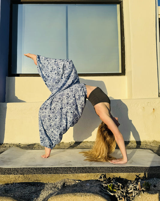 Lotus Pants (Blue Floral)