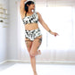 Hello Boys Set (Floral Print/ Black)