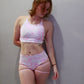 Anastasia Bottoms  (Mermaid And Pink Marble Print)